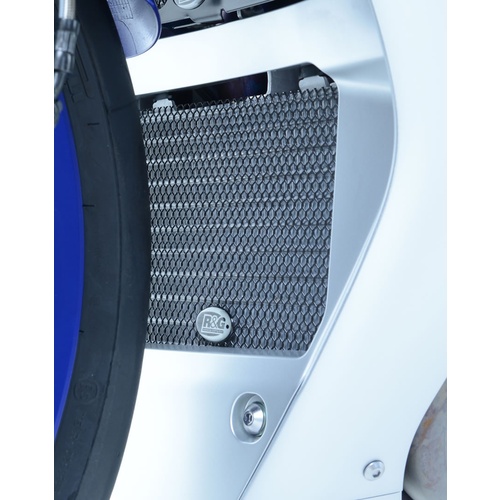 R&G Racing Oil Cooler Guard (Racing) Titanium for Yamaha YZF-R1/YZF-R1M 15-20