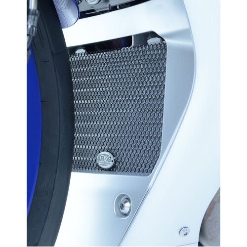 R&G Racing Oil Cooler Guard Titanium for Yamaha YZF-R1/YZF-R1M 15-20