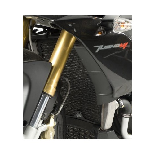 R&G Racing Radiator Guard Black for Aprilia Tuono V4 R (APRC) 11-14