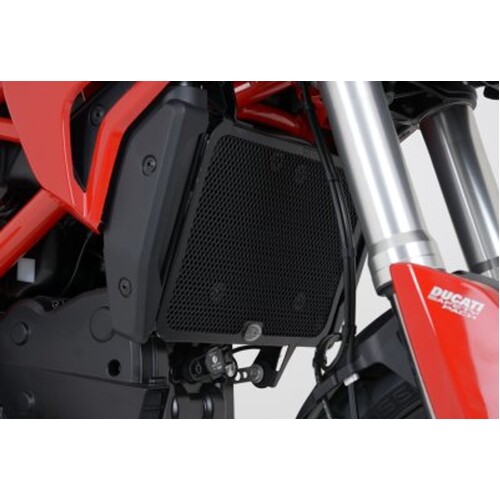 R&G Racing Radiator Guards Black for Ducati Hypermotard/Hyperstrada 821/939 13-