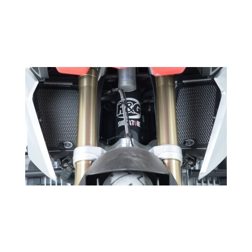 R&G Racing Radiator Guard Black for BMW R1200GS 13-18/BMW R1200GS Adventure 13-18