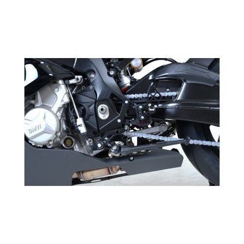 R&G Racing Adjustable Rearsets Black for BMW S1000RR 15-18