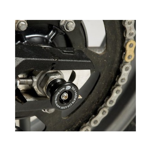 R&G Racing Spindle Sliders Black for Triumph Tiger 800 11-18/Triumph Tiger 800 XCA 2018/Triumph Tiger 800 XCX 15-18/Triumph Tiger 800 XRX 15-18