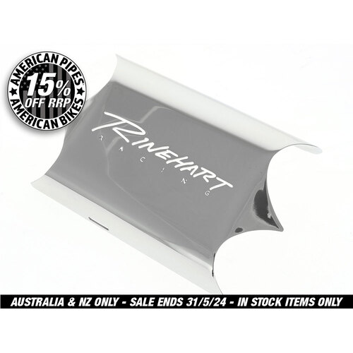 Rinehart Racing RIN-100-0434 Slimline Heat Shield Cover Chrome for FLH 09-Up