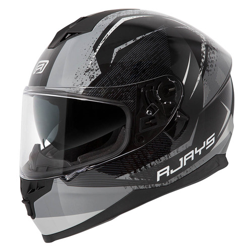 Rjays Dominator II Strike Black/Grey Helmet [Size:XS]