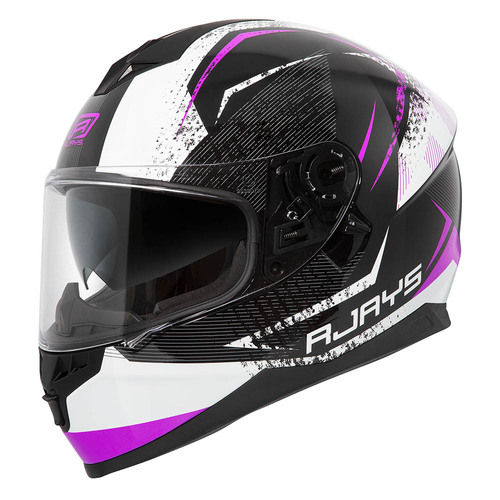 Rjays Dominator II Strike White/Pink Helmet [Size:XS]