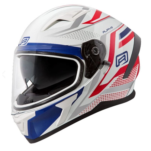 Rjays Apex III Ignite White/Blue Helmet [Size:XS]