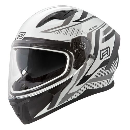 Rjays Apex III Ignite White/Black Helmet [Size:XS]
