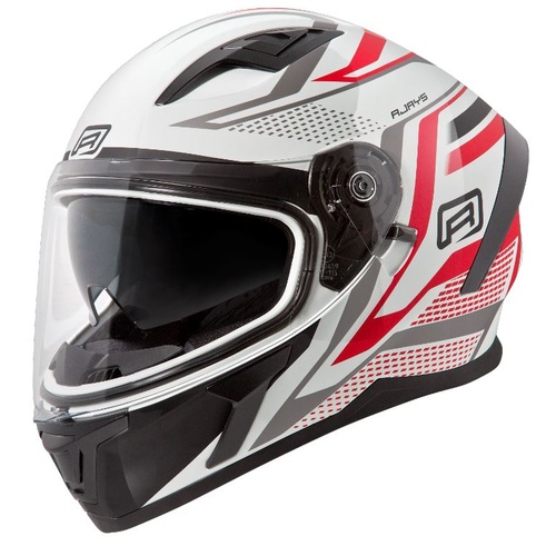 Rjays Apex III Ignite White/Red Helmet [Size:XS]