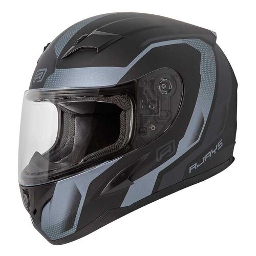 Rjays Grid Matte Black/Grey Helmet [Size:MD]