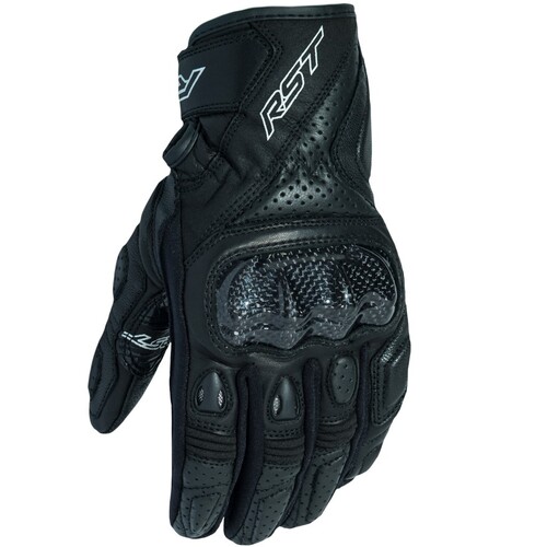 RST Stunt III CE Black Gloves [Size:SM]