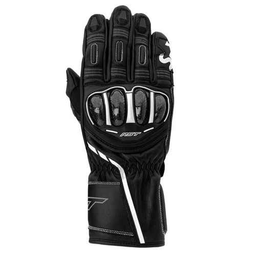 RST S-1 CE Black/White Gloves [Size:LG]