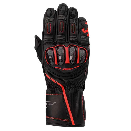 RST S-1 CE Black/Grey/Red Gloves [Size:SM]