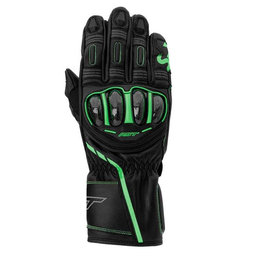 RST S-1 CE Black/Grey/Neon Green Gloves [Size:SM]