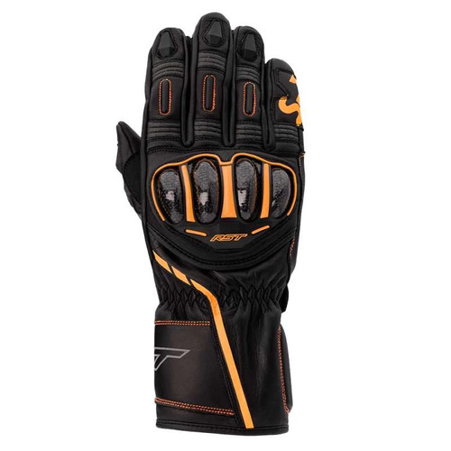 RST S-1 CE Black/Grey/Neon Orange Gloves [Size:SM]