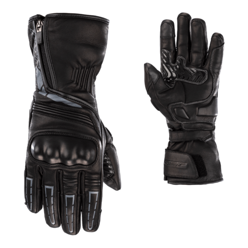 RST Storm 2 Leather WP Black Gloves [Size:SM]