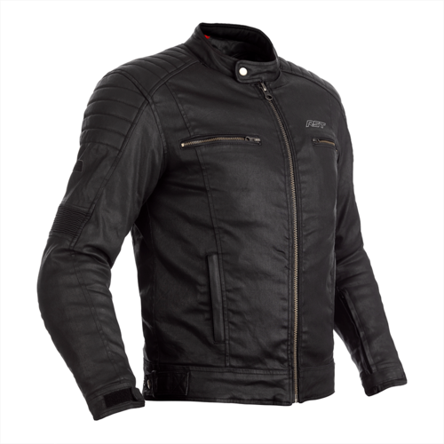 RST Brixton CE WP Black Wax Cotton Jacket [Size:MD]