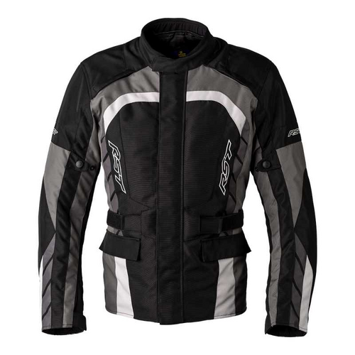 RST Alpha 5 CE WP Black/Grey Textile Jacket [Size:SM]