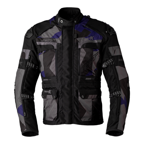 RST Adventure-X Pro CE Navy Camo Textile Jacket [Size:MD]
