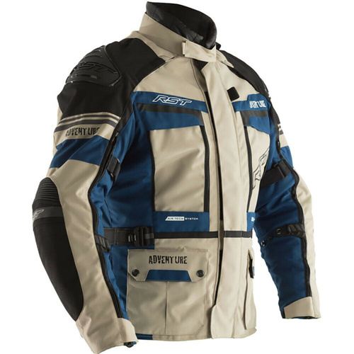 RST Pro Series Adventure-X Sand/Blue Textile Jacket [Size:XL]