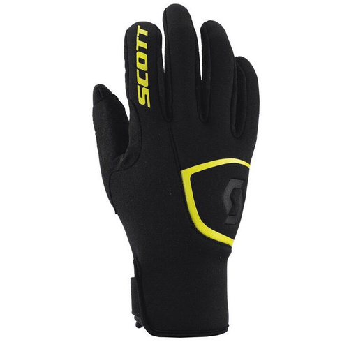 Scott Neoprene II Black/Lime Gloves [Size:SM]