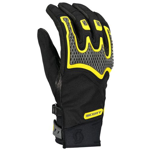 Scott Dualraid Black/Cyber Yellow Gloves [Size:SM]