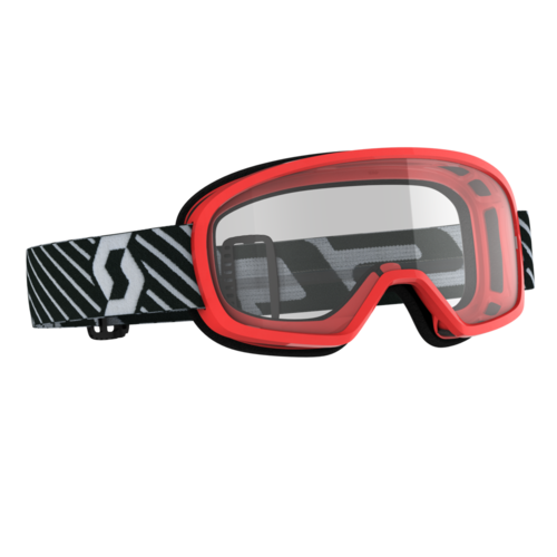 Scott Buzz MX Junior Goggles Red w/Clear Single Lens