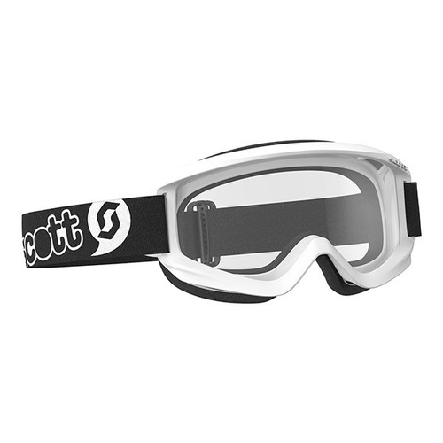 Scott Agent Junior Goggles White w/Clear Single Lens