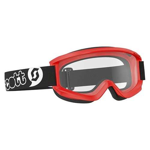 Scott Agent Junior Goggles Red w/Clear Single Lens