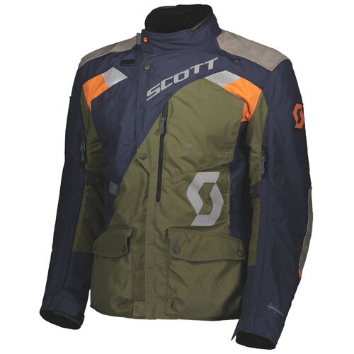 Scott Dualraid Dryo Night Blue/Moss Green Textile Jacket [Size:SM]
