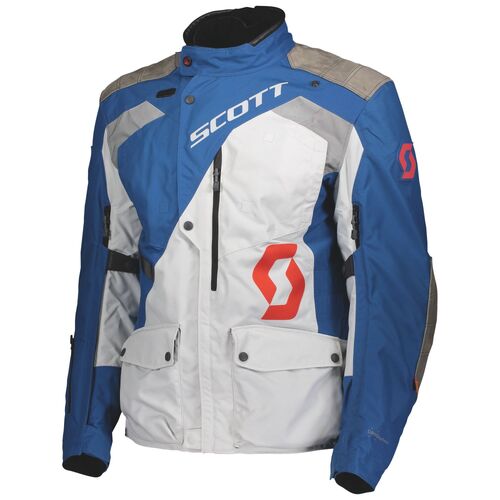 Scott Dualraid Dryo Sapphire Blue/Lunar Grey Textile Jacket [Size:SM]