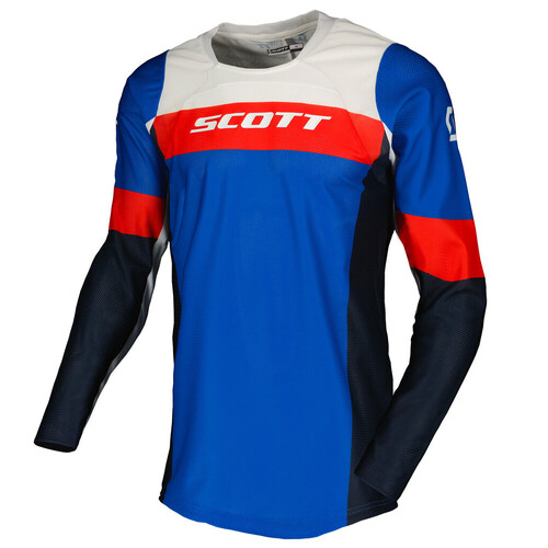 Scott 450 Angled Light Blue/Red Jersey [Size:MD]