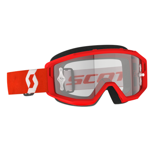 Scott Primal Clear Goggles Red/White w/Clear Works Lens