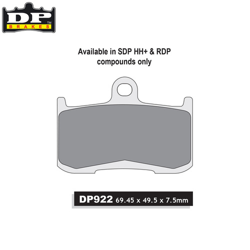 DP Brakes SDP922 HH+ Performance Brake Pads