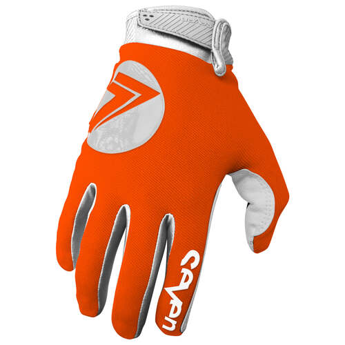 Seven Annex 7 Dot Fluro Orange Gloves [Size:SM]