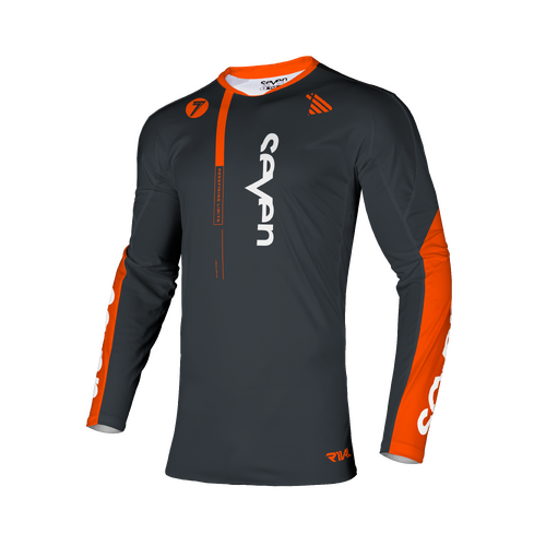 Seven Rival Rift Charcoal Youth Jersey [Size:XS]
