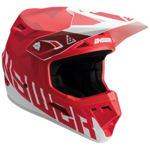 Answer 2023 AR1 V2 Bold Red/White Helmet [Size:XS]