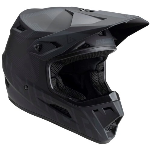 Answer 2023 AR1 V2 Bold Black/Dark Grey Helmet [Size:XS]