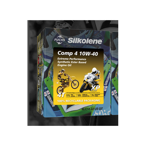 Silkolene Comp 4 10W-40 XP Synthetic Ester Based Engine Oil 4L Cube