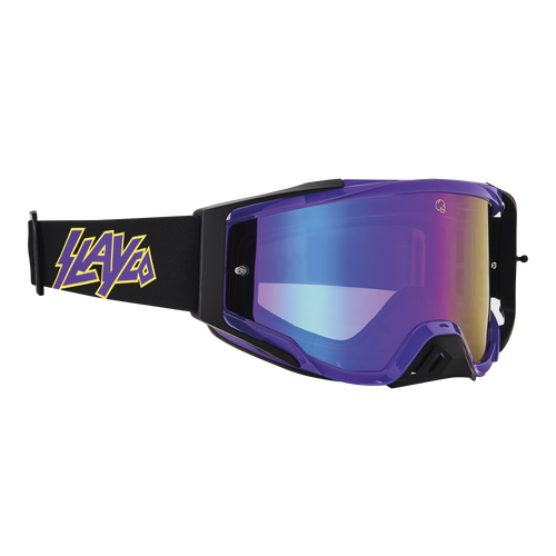 Spy Optic Foundation Plus MX Goggle Slayco w/Smoke/Purple Spectra & HD Lear Lens