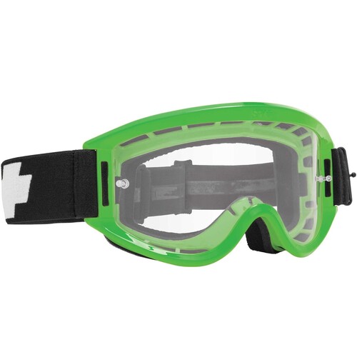 Spy Optic Breakaway MX Goggle Green w/HD Clear Lens & Posts