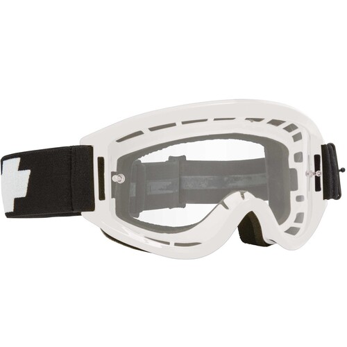 Spy Optic Breakaway MX Goggle White w/HD Clear Lens & Posts