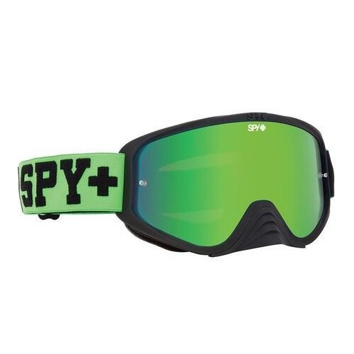 Spy Optic Woot Race MX Goggle Jersey Green w/Smoke/Green Spectra Lens