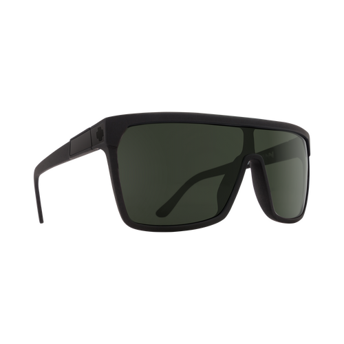 Spy Optic Flynn Sunglasses Soft Matte Black w/Happy Gray Green Lens