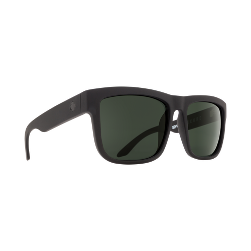 Spy Optic Discord Sunglasses Soft Matte Black w/Happy Grey Green Lens