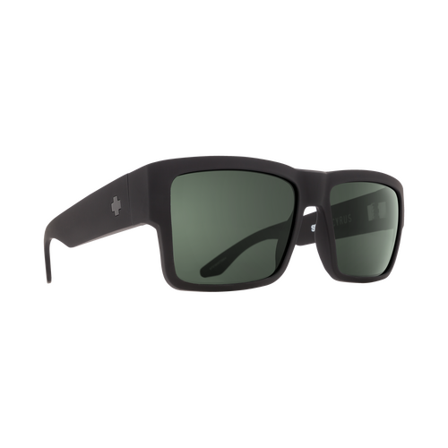 Spy Optic Cyrus Sunglasses Matte Black w/Happy Grey Green Lens