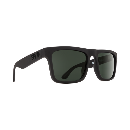 Spy Optic Atlas Sunglasses Soft Matte Black w/Happy Gray Polar Lens