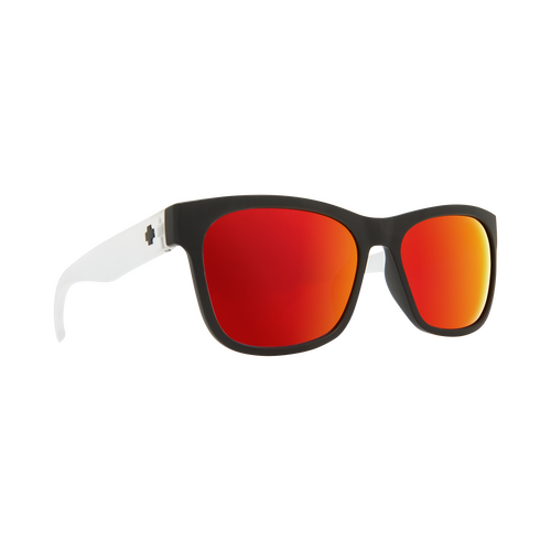 Spy Optic Sundowner Sunglasses Matte Black/Crystal w/Grey/Red Spectra Lens
