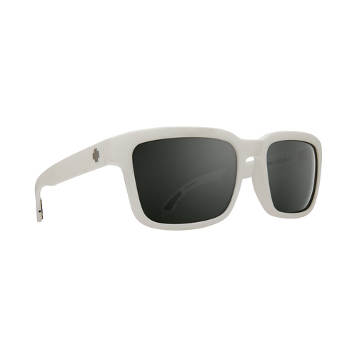 Spy Optic Helm 2 Sunglasses Soft Matte White w/Happy Gray Green/Silver Spectra Lens