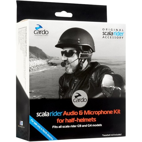 Cardo Half Helmet Audio & Microphone Kit for G4/G9/G9X